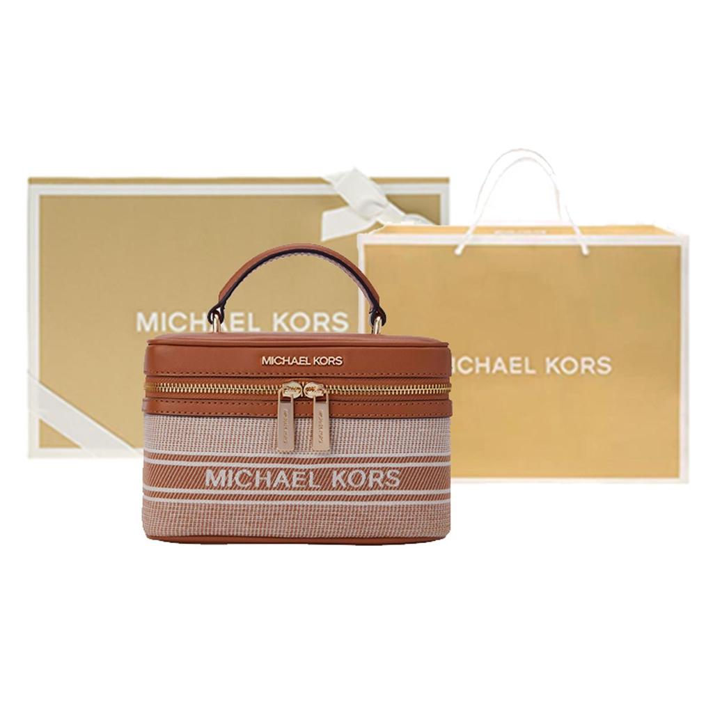 Michael Kors Mk Jet Set Item Fashion Tote Bag Women handbags Cream Acorn-Brown 35T2GTTC6I-197