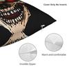 Black Grey Skull Face Día De Los Muertos Pillow Case Comfy Pillow Cover Vintage Cushion Cover For Living Room Sofa