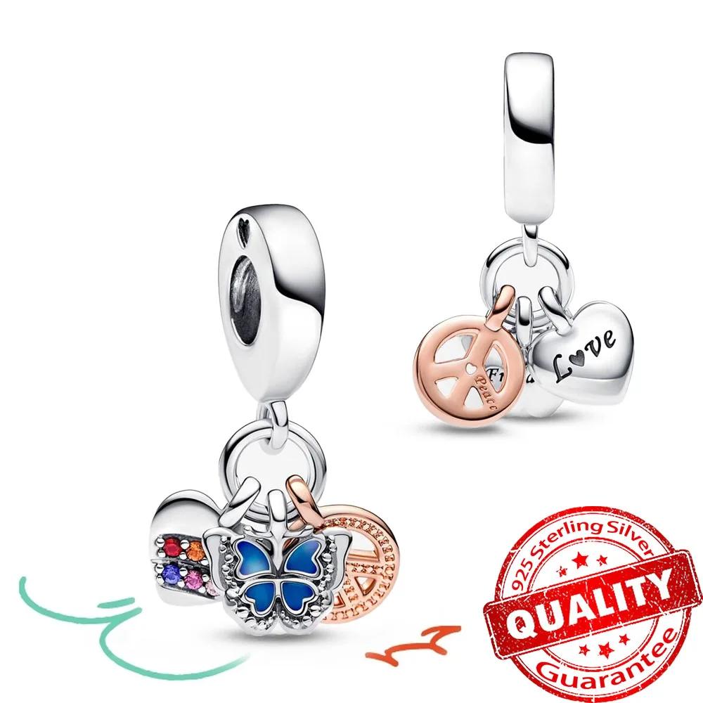 Оригинальная медная рождественская фигурка снеговика, снежинки, воздушные шары, бусины, шармы для DIY браслета, ожерелья, женский подарок