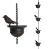 Mobile Birds Rain Chain Downspout Drainage Chain Decorative Hanging Chain  for Outdoor Decor