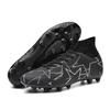 Football Shoes 35-47 Unisex High-top Football Boots Long Nail   Artificial Lawn Training Large Size Kid's Football Shoes