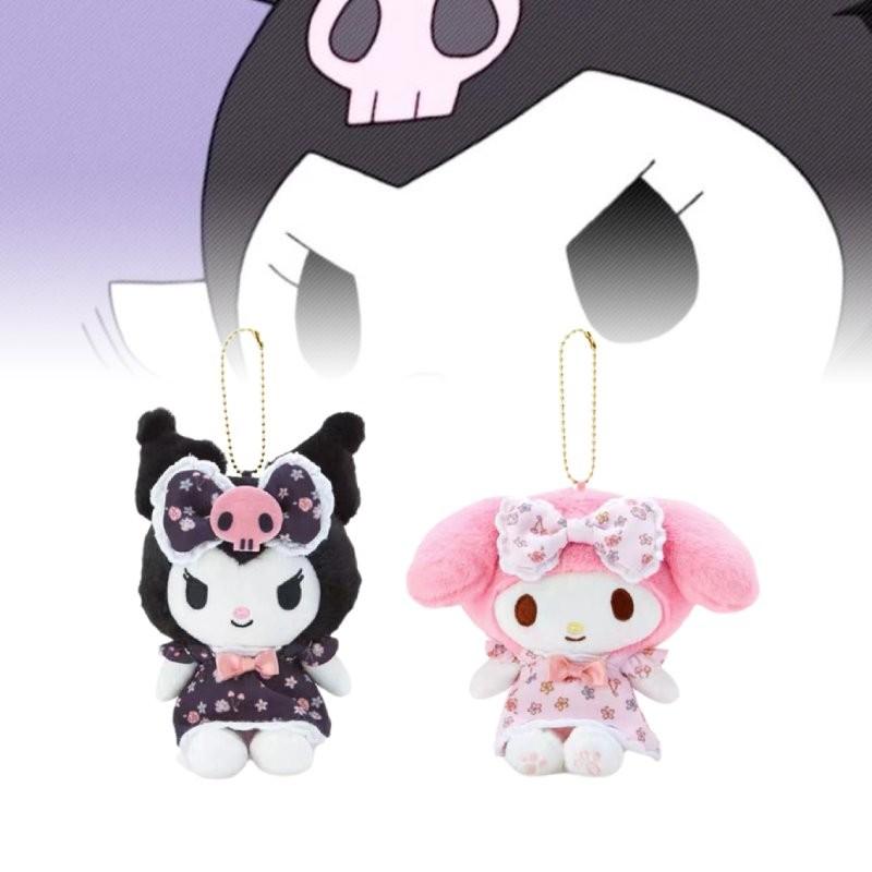 Очаровательное платье с цветочным принтом Куроми, плюшевая вешалка Sanrio, новый японский стиль, коллекционное