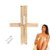 Wood Wall-mounted 15 Minutes Sauna Hourglass Timer Portable Rotating Accurate Scaled S-andglass Home Bathroom Bath Clock