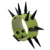 Emo Spike Bracelet Vegan Leather Punk Bracelets Goth Girl Boy Cuff Bangle Studded Halloween Wristband for Women Men Jewelry