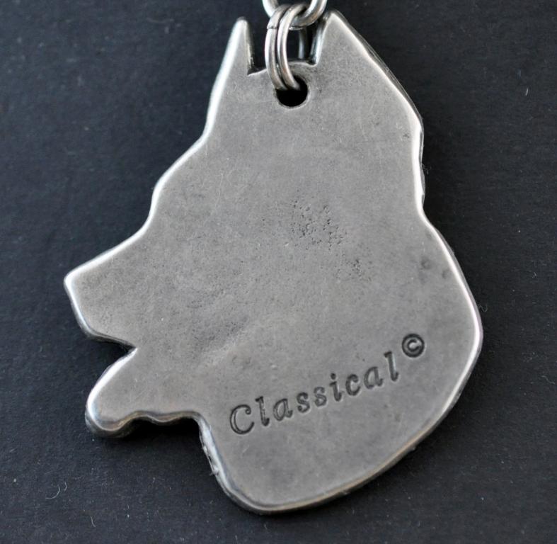 Berger de Beauce, Beauceron, Beauce Sheep Dog - Dog necklace in gift box, silver-plated locket for dog fan, striking pendant by Art-Dog brand