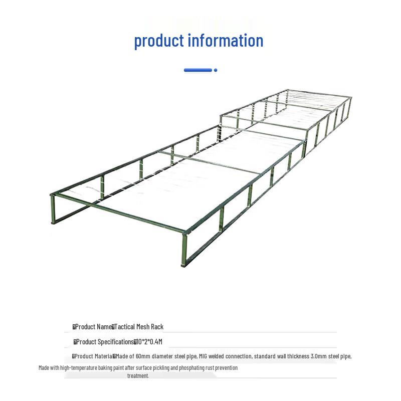Tactical Mobile Ground Pile Obstacle Net