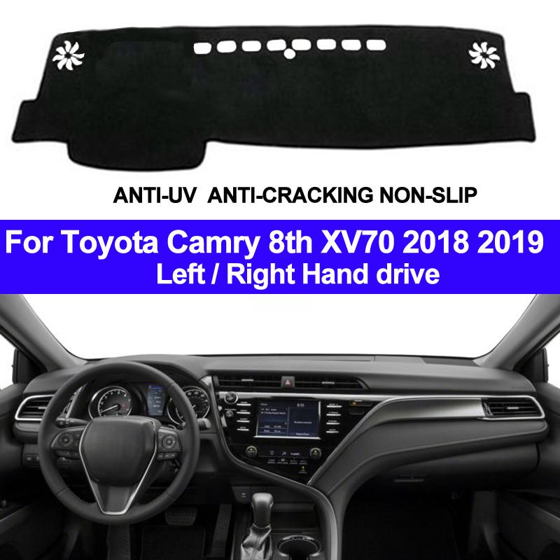 Автомобильный коврик на панель приборов Dashmat Pad Carpet Dash Mat Для Toyota Camry 8-го поколения XV70 2018 2019 Панель приборов Матрас Подушка