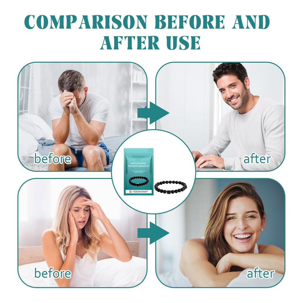 Anti-alcohol Magnetic Bracelet, Bracelet For Relieving Dizziness And Discomfort In Entertainment, Parties, Gatherings And After Drinking.