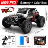 16101 Pro 1:16 75 км/ч 4WD Радиоуправляемая машина со светодиодной подсветкой 2.4G Пульт Дистанционного Управления Машины Высокоскоростной Дрифт Монстр-Трак для Детей Подарок