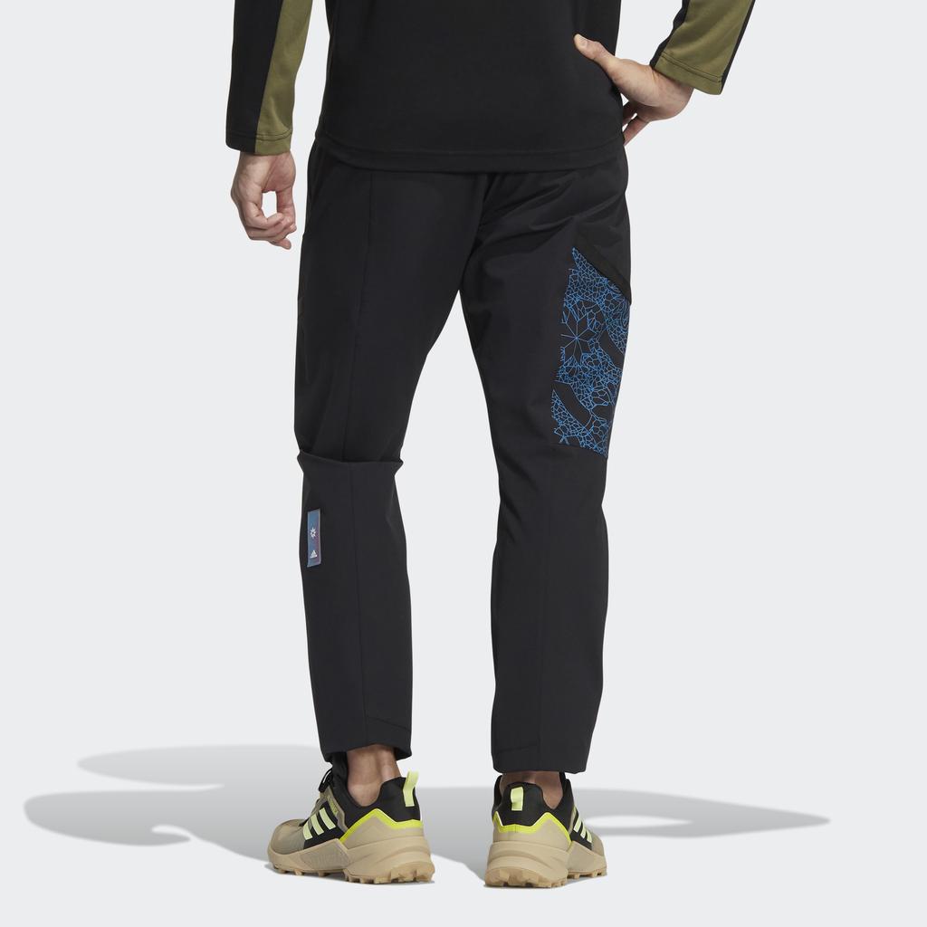 Adidas Зимние мягкие эластичные спортивные штаны на открытом воздухе, мужские штаны, черные HC0286