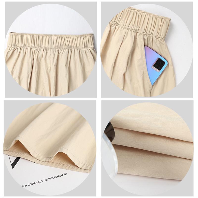 2025 Новая летняя юбка с высокой талией, женская юбка-зонтик А-силуэта, длинная плиссированная юбка, абрикосовая юбка Yamamoto