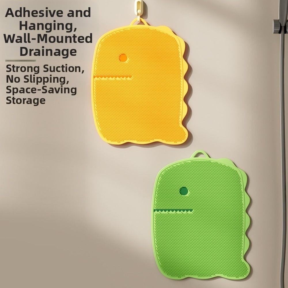 Suction Cup Exfoliating Foot Pad Dinosaur Shape Shower Foot Scrubber Personal Hygiene
