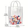 24Pcs Transparent Gift Bags With Handles, Reusable Tote Bags, Suitable For Mother'S Day, Easter, Halloween, Christmas, Weddings Parties Birthday