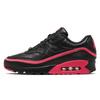 Air Max 90 Undefeated Black Solar Red Sneakers Casual Shoes CJ7197-003