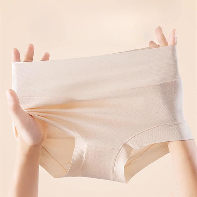 Xinjiang Long Staple Cotton High Waist Briefs Hip Lifting Abdominal Underwear for Women Comfortable Antibacterial Plus Size Women's Underwear Panties