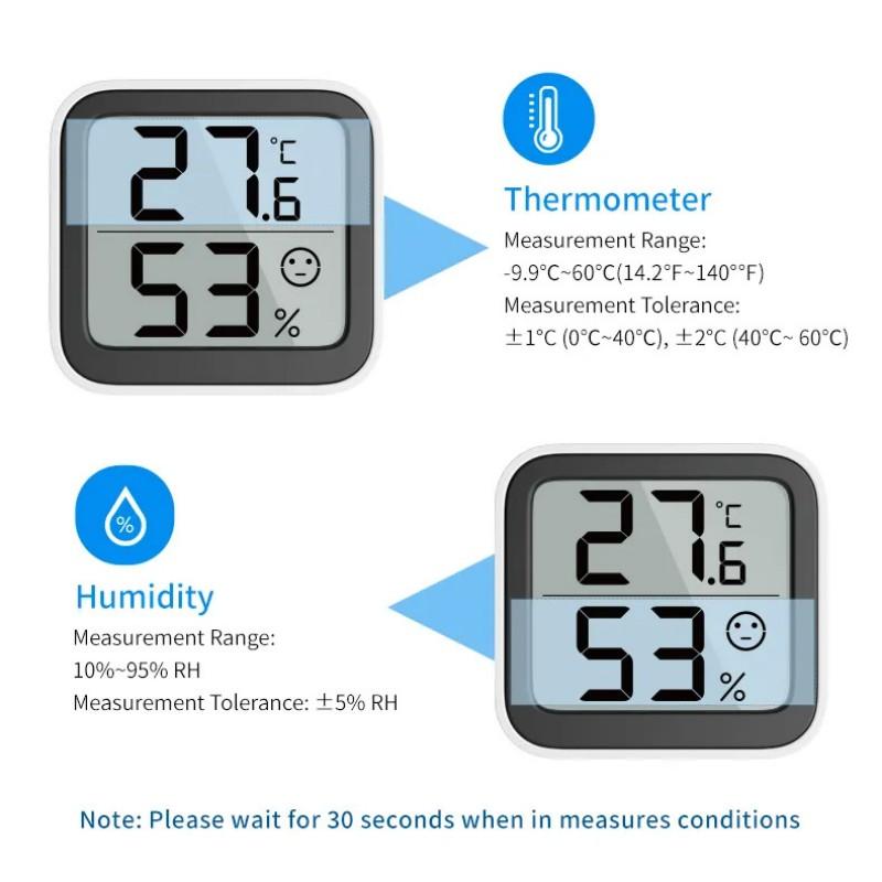 Электрический гигрометр измеритель температуры и влажности точность калибровка ЖК-дисплей датчик температуры комнатный мини термометр