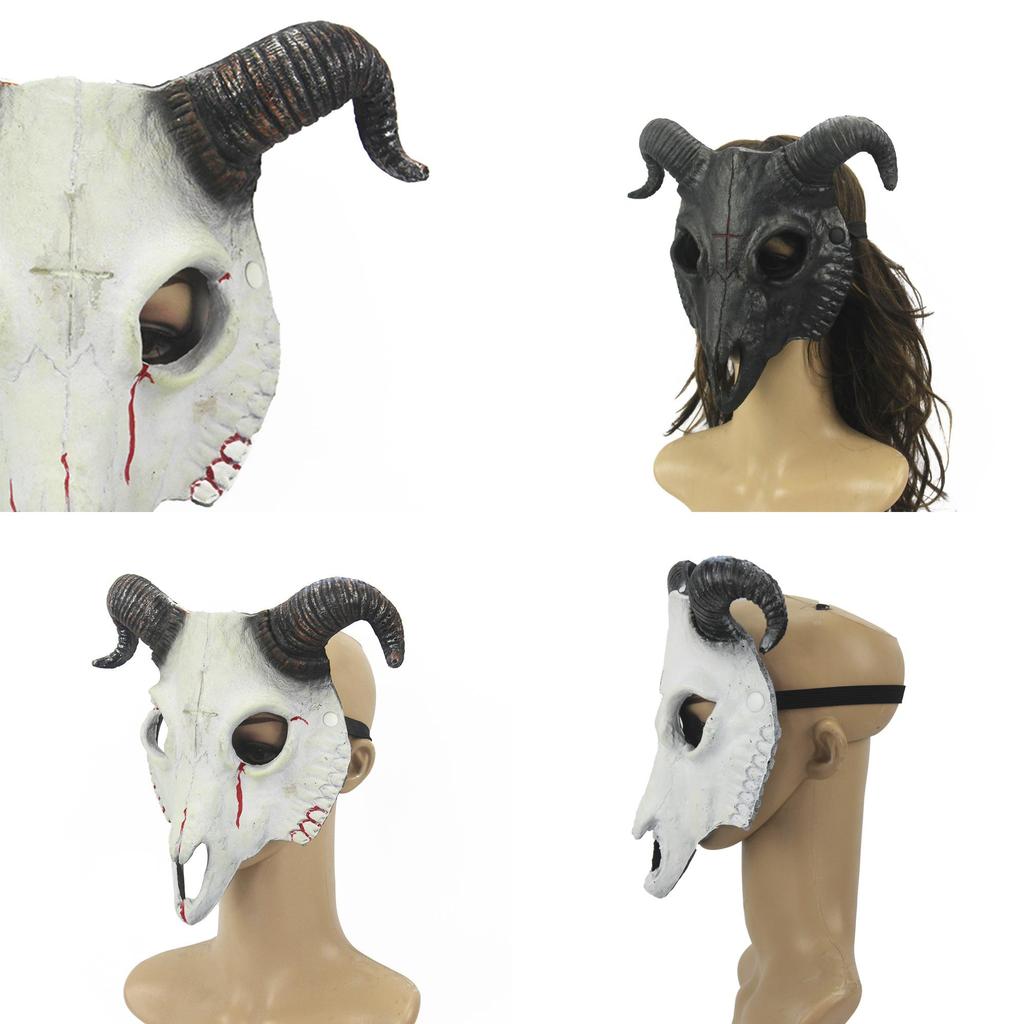 Маска козла для вечеринок на Хэллоуин и карнавал Высококачественная ПУ маска животного