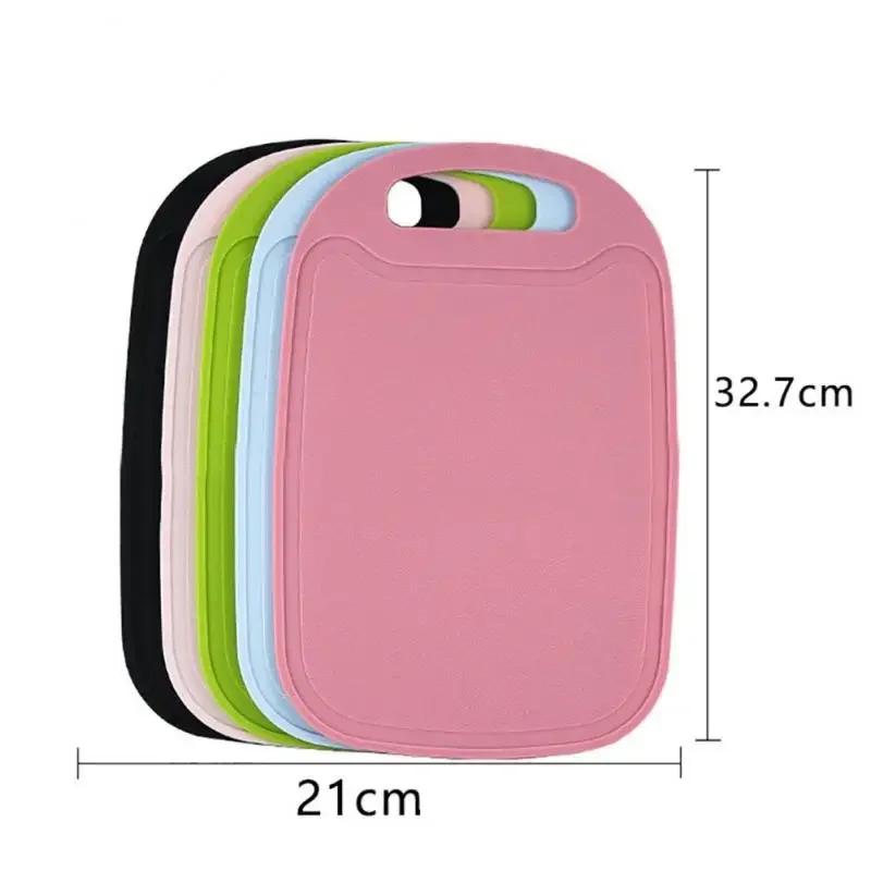 Нескользящая пластиковая разделочная доска, блок для нарезки продуктов, коврик, кухонный инструмент, коврики для нарезки фруктов и овощей, разделочный стол с отверстием для подвешивания