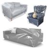 1-4 Seat Sofa Cover PE Waterproof Transparent Dustproof Furniture Chair Masking Protection CoversLiving Room Reusable