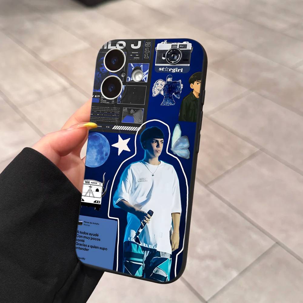 Чехол для телефона Singer M-Milo J для iPhone 17 Air 16 15 14 Plus 13 12 Mini 11 Pro Max Черный