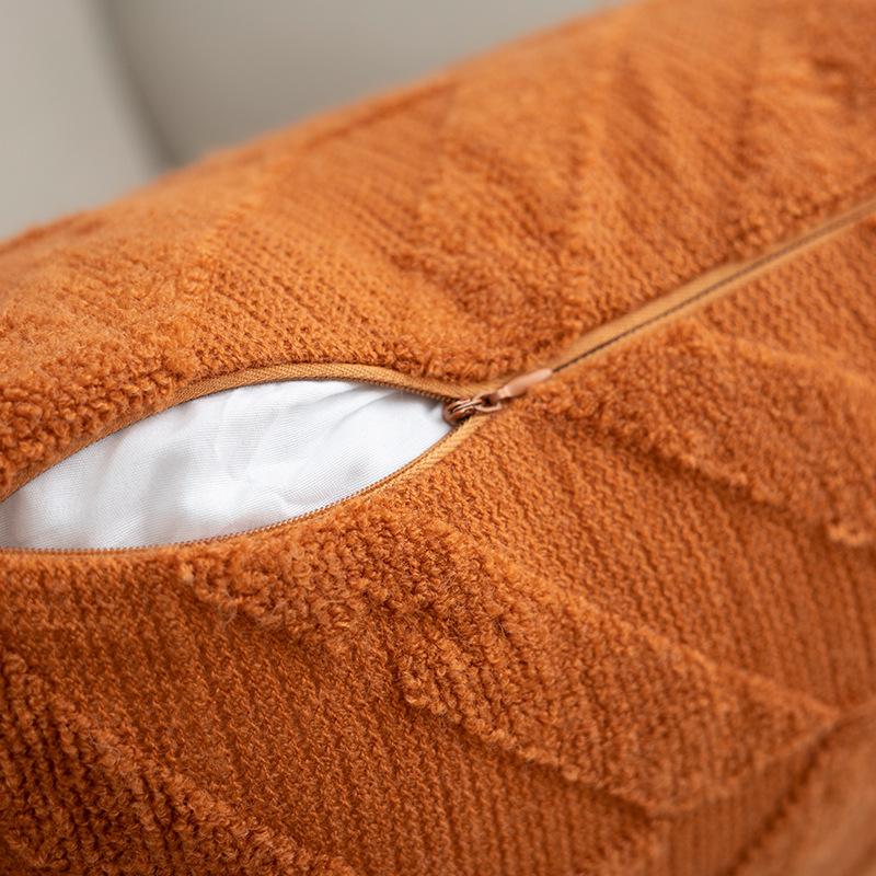 Nordic Versatile Solid Color Pillowcase Bed and Breakfast Hotel Cushion Cover Living Room Sofa Bed Nap Large Pillow Waist Pillow