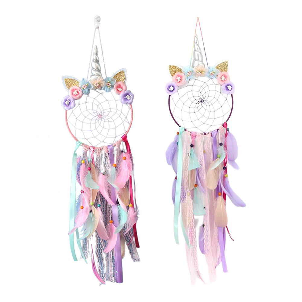 Flower Wall Hanging Decoration Colorful Flower Dream Catcher Flowers Dreamcatcher for Girls Bedroom for Girls Birthday Gifts