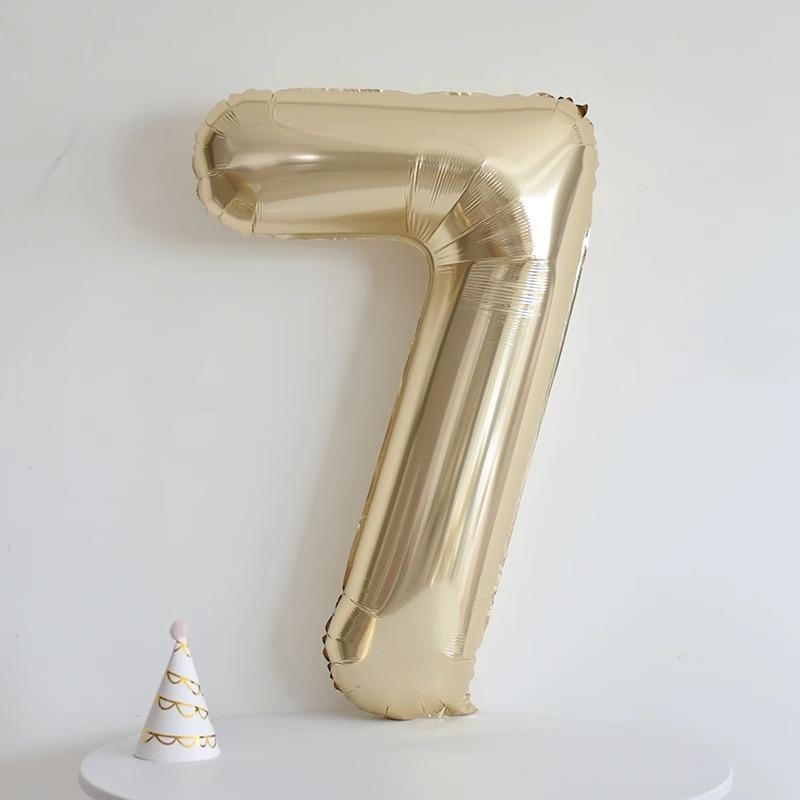 40 дюймов Платиновые 0-9 Алюминиевые Фольгированные Шары Украшения На День Рождения Свадьба Юбилей Вечеринка Фольгированные Шары Украшения Для Детского Шауэра