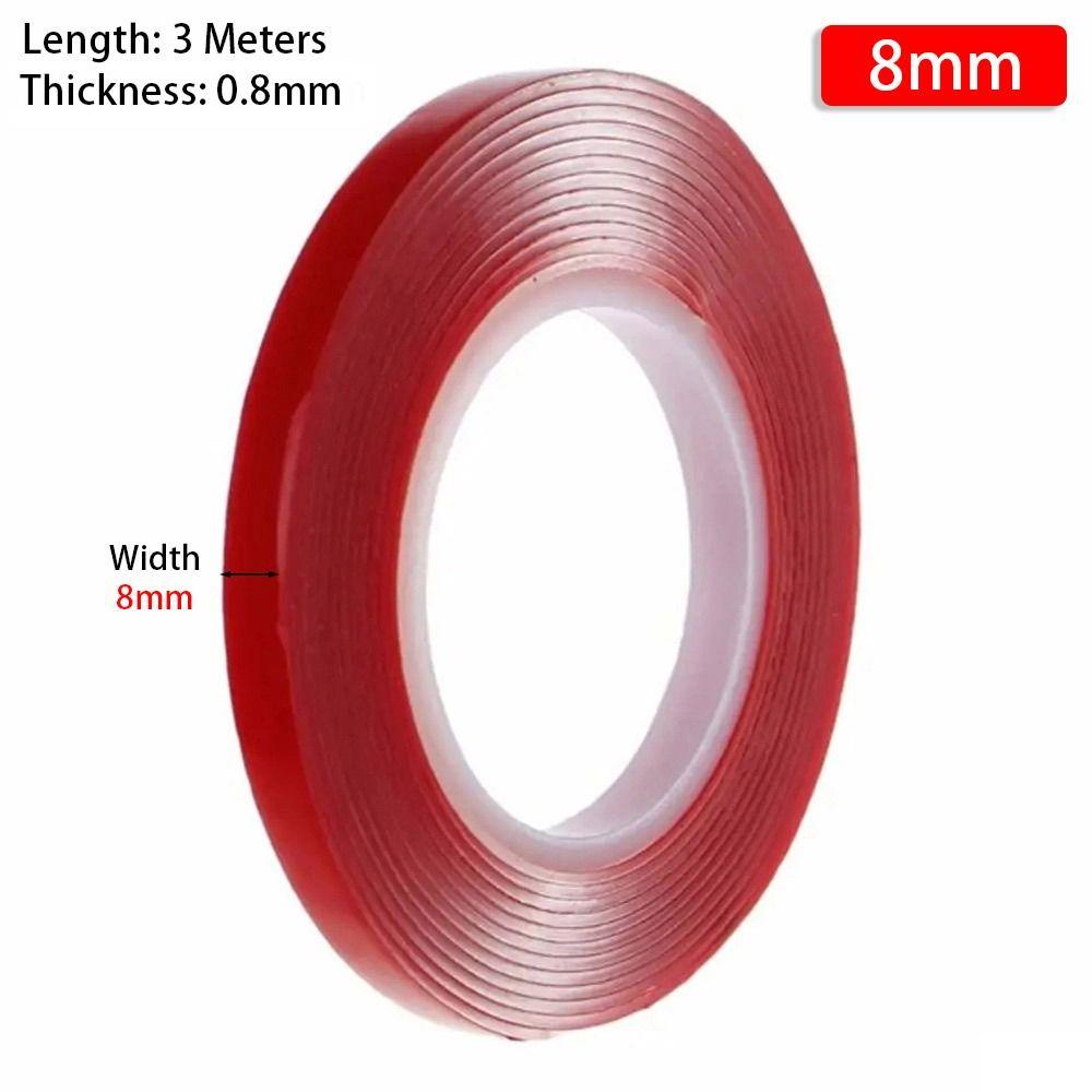 3 метра/рулон Ширина 6-50 мм Двусторонняя лента Для автомобиля телефона планшета ЖК-экрана стекла