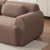 Modular compression sofa made of chenille fabric, filled with 30D high-elastic foam. Easy to move with non-slip bottom, ideal for living room. CAMEL
