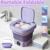 Горячая складная портативная стиральная машина большой емкости с ведром-отжимом для одежды, путешествий, дома, нижнего белья, носков, мини-стиральная машина