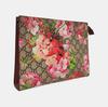 [Pre-Owned] GG Blooms Logo Canvas And Leather Clutch Bag Large - Excellent #1I66GO2