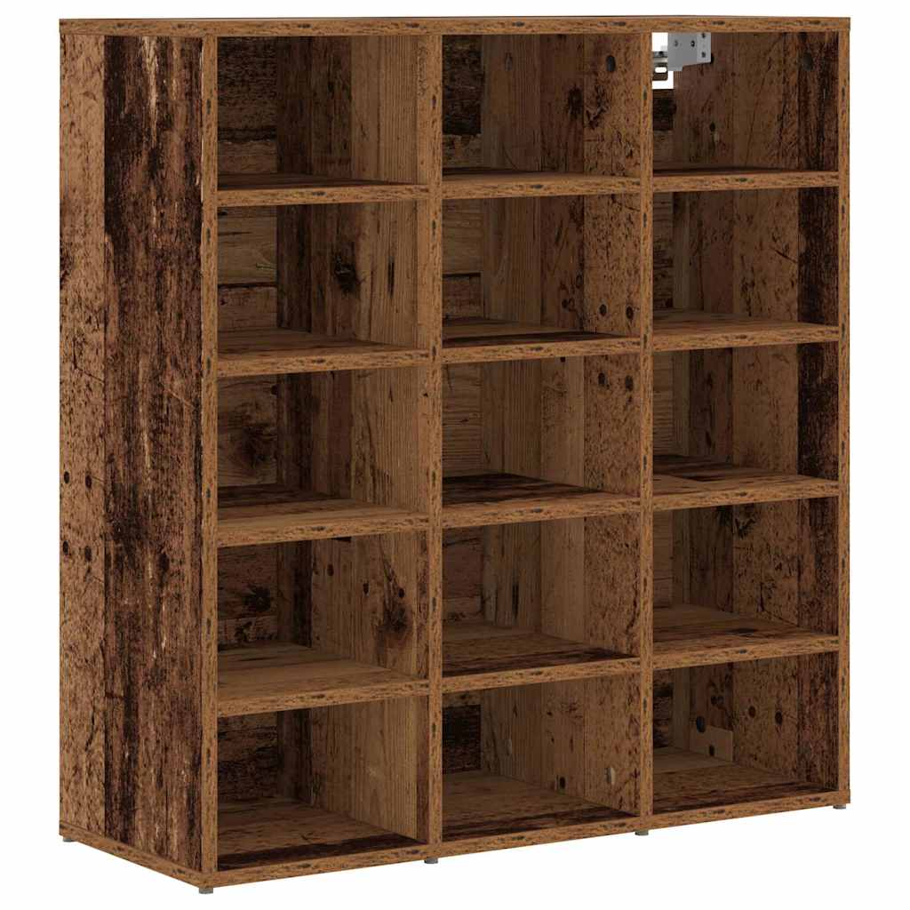 Shoe Cabinet 77.5 x 30 x 83.5 cm Engineered Wood Reclaimed Wood