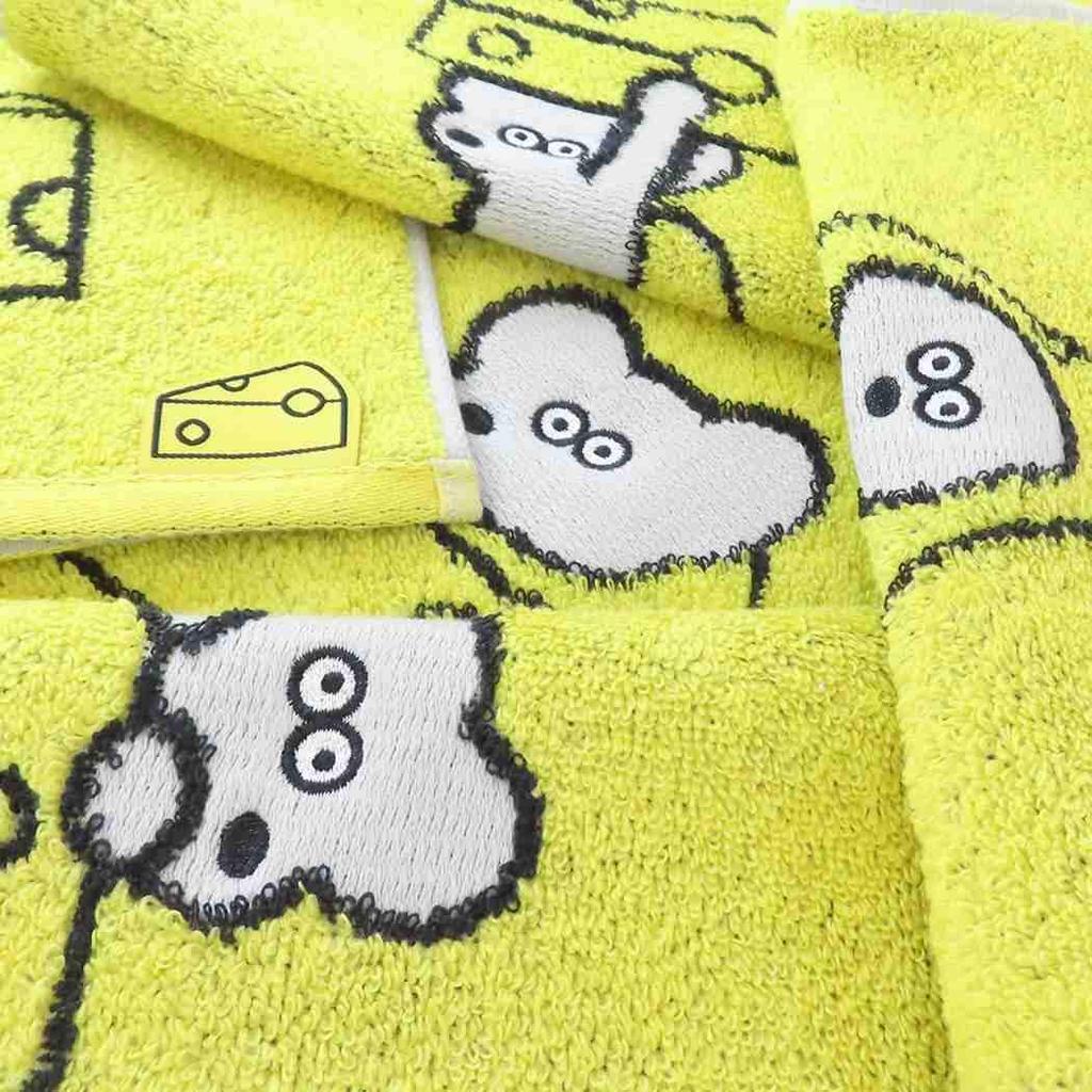 Marushin Andy the Mouse Sitting Cute Mouse Character Mini 1705006500 Handkerchief, Andy, Goods, Towel, Towel, Cotton,