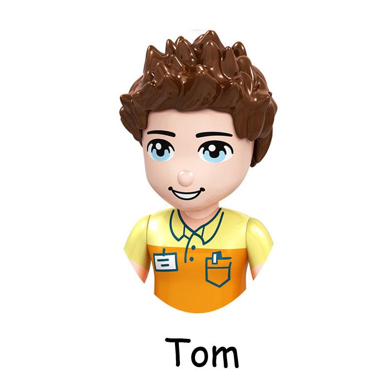 Нетоксичные сказочные принцессы дети Белль Чудовище Золушка Анна Оливия Модель Фигурка Блоки Конструктор Строительные Кирпичики Игрушки Для Детей