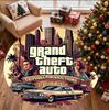 Круглый коврик с узором Grand Theft Auto VI, коврик для помещений/улицы, для пикника, игровой комнаты, спальни, офиса, гостиной, ковер для декора дома, подарок на день рождения