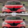 Для Renault Megane 4 MK4 2 шт. ABS Пластиковые крышки для зеркал в форме крыла летучей мыши Крышка корпуса зеркала заднего вида Глянцевые черные автомобильные аксессуары