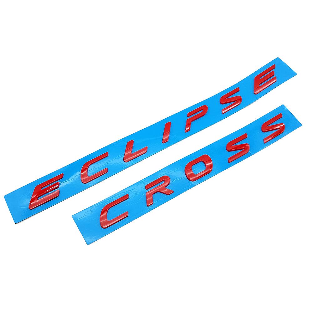 cyhk7 ABS Car Front Hood Sticker Emblem Decorative Badge for Mitsubishi ECLIPSE CROSS Logo Vehicle Tail Modified Decal Accessories