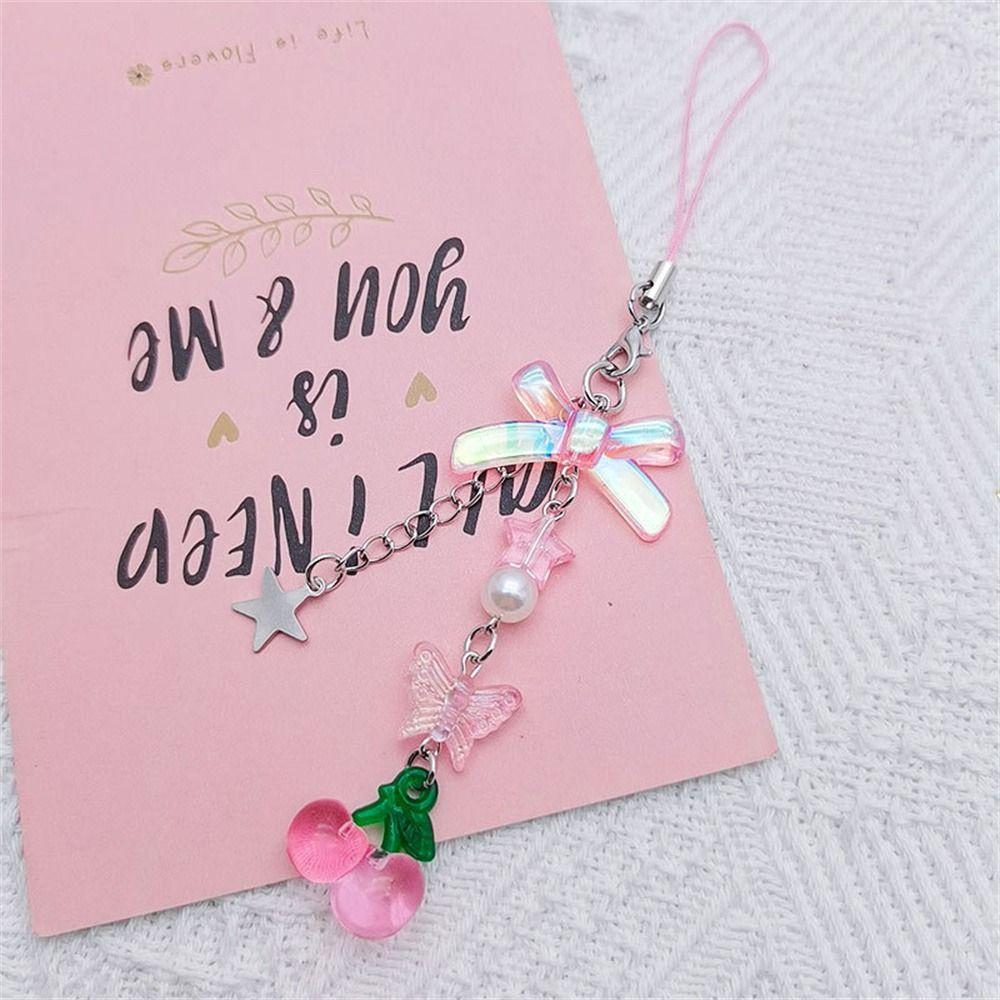 Chain Gool Girl Beaded Chain Mobile Phone Strap Cellphone Strap Phone Pendant Mobile Lanyard