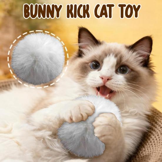 5 шт. Пушистый Шарик Игрушка для Кошек Мягкий Пушистый Искусственный Мех Шарик Моющийся Пушистый Шарик Игрушка-Пиналка для Кошек и Кроликов для Домашних Упражнений, Стимуляции Инстинктов Охоты и Погони