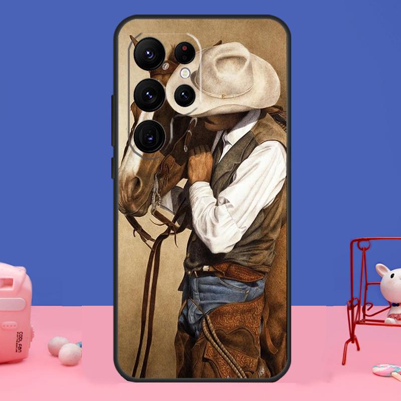 Extreme Sport Rodeo Cowboy Lasso Case For Samsung Galaxy S24 S23 S22 Ultra S20 S21 FE Note 20 S8 S9 S10 Note 10 Plus Cover