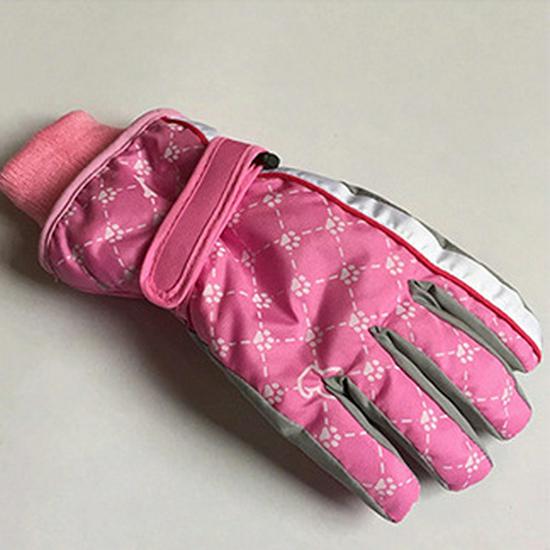 Детские зимние лыжные перчатки, возраст 5-9 лет, теплый бархат, для мальчиков и девочек