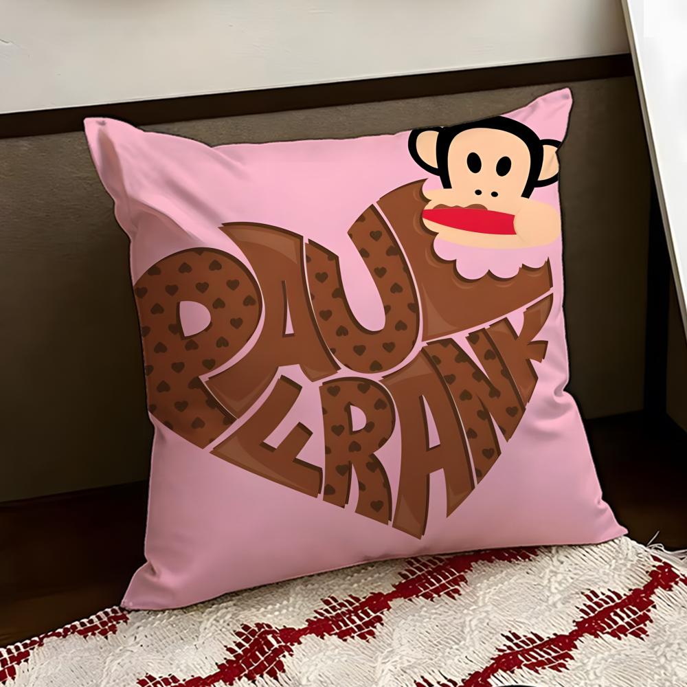 Cartoon PPaul Frank Monkey Cushion Cover Reversible Soft Durable Pillow Cover Home Car MultiScene Use for Daily Comfort