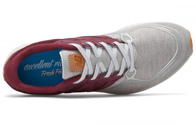 Herren Sneaker New Balance NB Fresh Foam Laufschuhe Niedrig geschnitten Freizeit Laufschuhe Herren Grau Rot