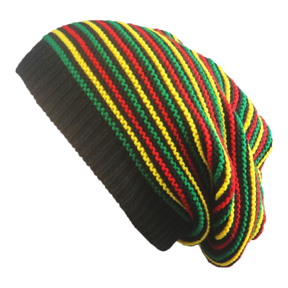 Warm Beret Rainbow Color Pile Cap Outdoors Hip Hop Pleated Hat Winter