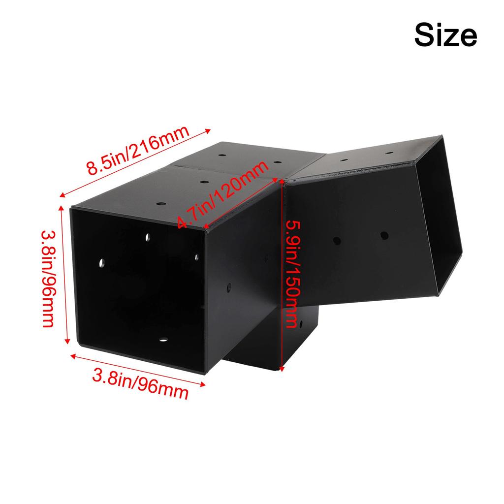 Wall Mounted Pergola Brackets For Slanted Roofs Hardware For 4x4 Posts