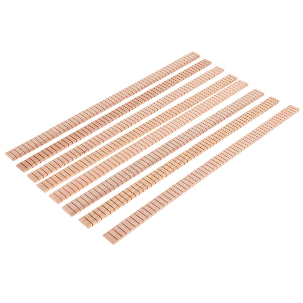 8Pcs/lot Acoustic Guitar Edge Trim Guitar Purfling Strips Solid Wood Guitar Loop DIY Purfling Strip Wood Guitar Binding