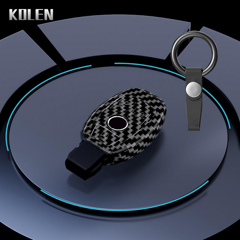 Чехол для автомобильного ключа из углеродного волокна ABS для Mercedes Benz ABCES Class W204 W205 W212 W213 W176 GLC CLA AMG W177 X167 W463