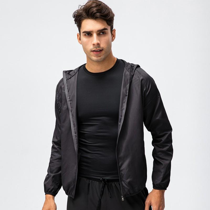 Lightweight Breathable Quick-Dry Windproof Waterproof Hooded Outdoor Sport Jacket Cycling Running Fitness Unisex