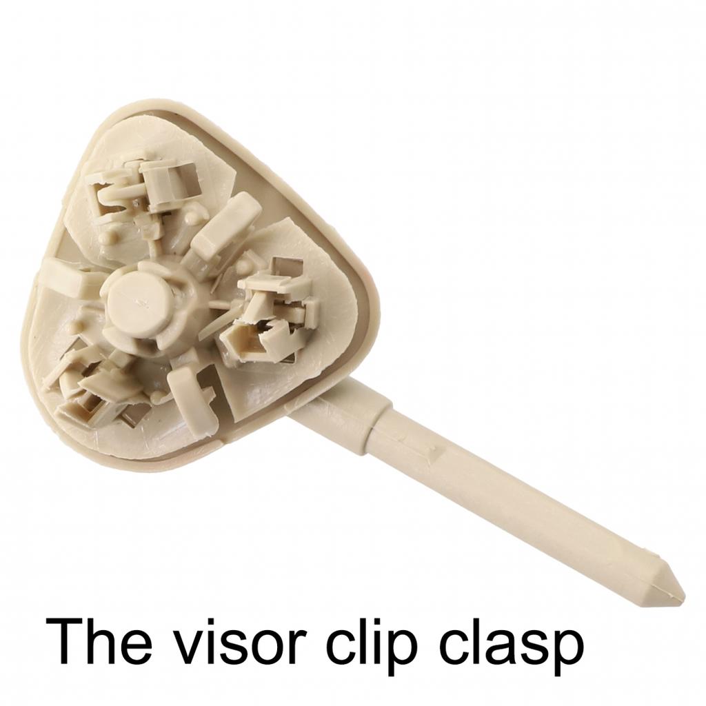 Бежевые клипсы солнцезащитного козырька Автоаксессуары Легкая установка Пластик