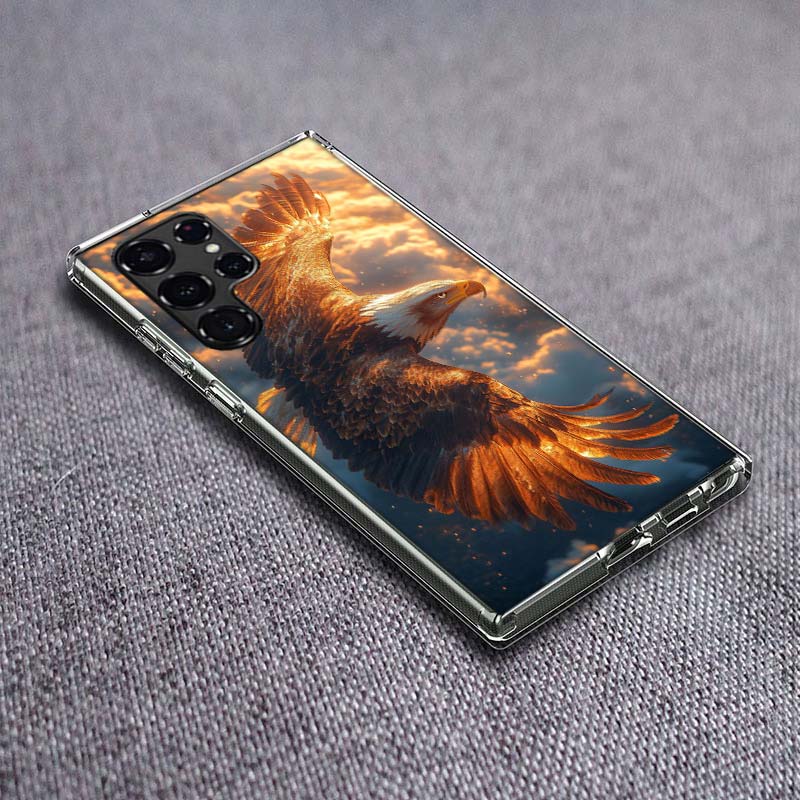 Чехол для телефона «Парящий орел, охота» для Samsung Galaxy S24 S23 S21 S20 FE S22 S26 Ultra S25 Edge S10 Plus Прозрачный ТПУ Чехол Shel